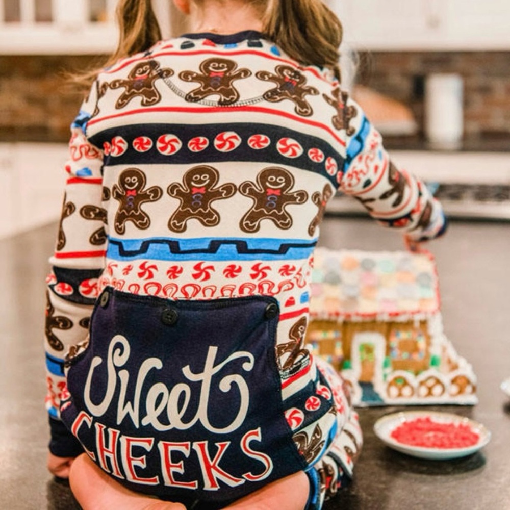Sweet Cheeks Gingerbread Pajama Set - Picture 3 of 13
